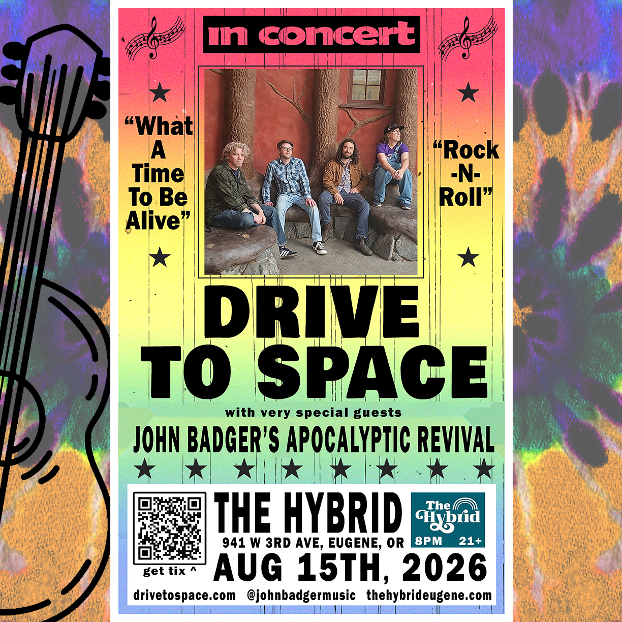 GEt your Drive to Space tix for their Hybrid Eugene Show today!